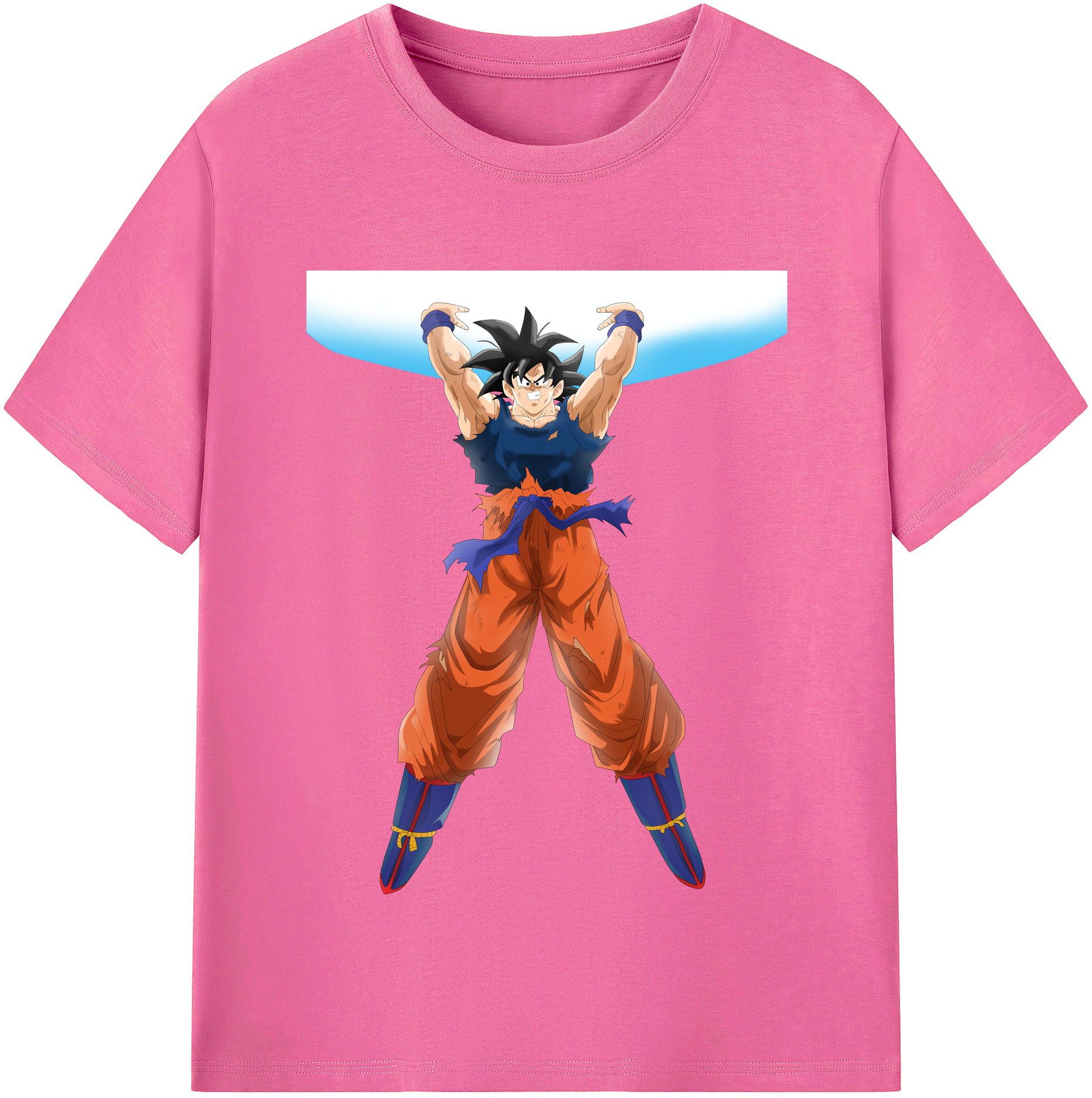 （画像用） ドラゴンボール 孫悟空（そん ごくう）Son Goku カカロット DRAGON BALL Kakarotto レディースカジュアルプリントTシャツ（綿100％）